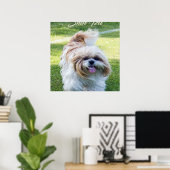 schattige Shih Tzu hond Poster (Thuiskantoor)
