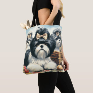 Schattige  Shih-Tzu schilderij Draagtas