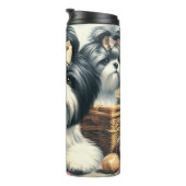 Schattige Shih-Tzu schilderij Thermosbeker (Geroteerd rechts)