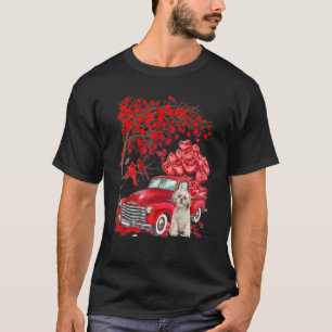 Schattige Shih Tzu vrachtwagen Valentijnsdag Liefd T-shirt