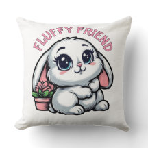 Schattige Shy Bunny met Plant Pot