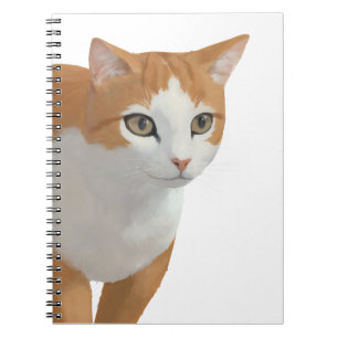 Schattige Siamese Kat Kunst Notitieboek