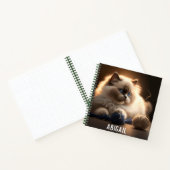 Schattige Siamese kat met Yarn Balls Notitieboek (Binnen)