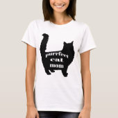 Schattige SImple Modern Cat Mom Shirt (Voorkant)