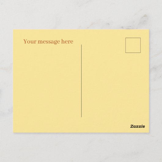 Schattige sinaasappel Bericht toevoegen Fruit Briefkaart (Achterkant)