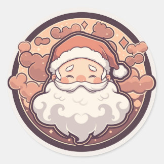 Schattige Sinterklaas Kerst sticker