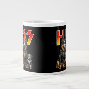 Schattige Sissende Katten Rocken Kitten Kitty Rock Extra Grote Beker