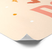 Schattige Skeleton Paar Halloween bruiloft Jubileu Poster (Hoek)