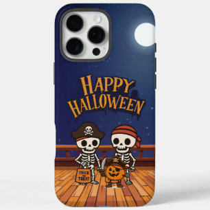 schattige skeletten en pompoen Halloween iPhone 16 Pro Max Hoesje