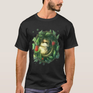 Schattige Slaap Tuin Slaapmuis Wilde Dieren Zomer T-shirt