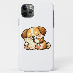 Schattige Slaapverwekkende Puppy met Kussen iPhone 11 Pro Max Hoesje