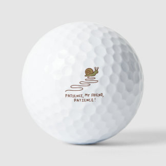 Schattige Slak Geduld Motivatie Spreuk Golfballen