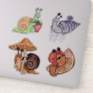 Schattige slak Stickers