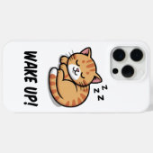 Schattige slapend Kat iPhone 15 Pro Max Hoesje Wak (Achterkant (horizontaal))