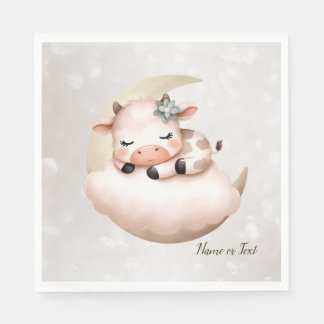 Schattige slapende baby dieren mooi servet