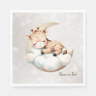 Schattige slapende baby dieren mooi servet