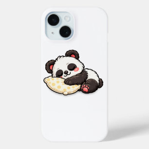 Schattige slapende panda met kussen