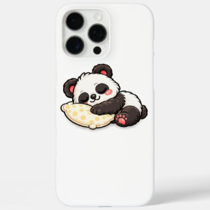 Schattige slapende panda met kussen iPhone 16 pro max hoesje