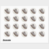 Schattige slaperig Koala Beer Ronde Sticker (Vel)