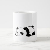 Schattige slaperig panda ontwerp extra grote beker (Voorkant)
