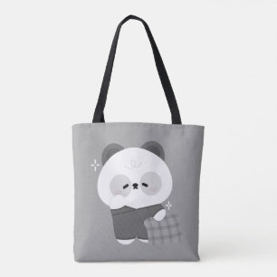 Schattige slaperige panda draagtas