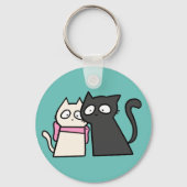 schattige sleutelhanger kattenkoppel (Voorkant)