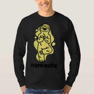 Schattige Sloth Yoga Pose T-shirt