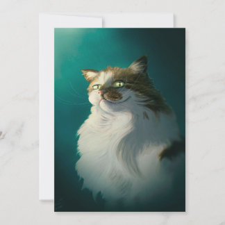 Schattige sluwe kat cadeau| Grappige kat voor Vade Feestdagenkaart