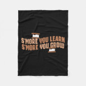 Schattige Smeer Je leert Smeer Je groeit Motivatie Fleece Deken (Voorkant)