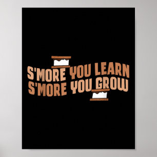 Schattige Smeer Je leert Smeer Je groeit Motivatie Poster