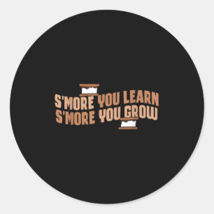 Schattige Smeer Je leert Smeer Je groeit Motivatie Ronde Sticker