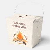 Schattige S'more Campfire Camping Medium Uitschake Bedankdoosjes (Voorkant)