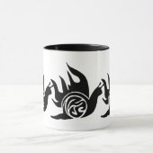 Schattige Snail Black Silhouette – Uniek Exotisch  Mok (Midden)