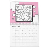 Schattige Snail Small 2026 Kleuren Kalender (Feb 2026)