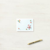 Schattige Sneeuwengel Kerstman Kerstmis Post-it® Notes (Op bureau)