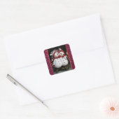 Schattige sneeuwmannen Kerst sticker (Envelop)