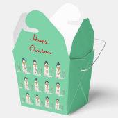 schattige sneeuwscène voor kerst bedankdoosjes (Geopend)