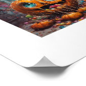 Schattige Snoep Halloween pompoen Poster (Hoek)