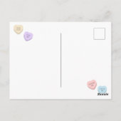 Schattige Snoep hart Valentijnsdag Briefkaart (Achterkant)