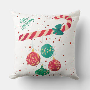 Schattige snoepriet en kerstversiering Holiday Kussen
