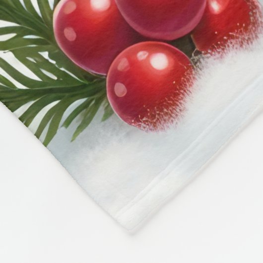 Schattige Snowman kerstontwerp met aangepaste naam Fleece Deken (Hoek)