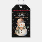 Schattige SnowmanChristmas Gift Labels Cadeaulabel (Voorkant)