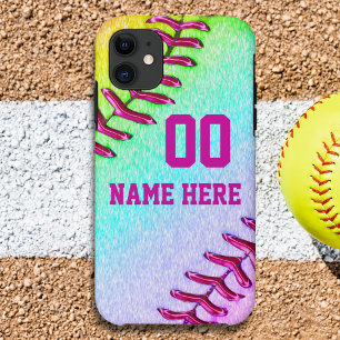 Schattige, Softball Telefoonhoesjes, OUDER tot NIE iPhone 11 Hoesje