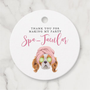 Schattige Spa thema verjaardagsfeestje Bedankjes Labels