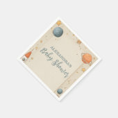 Schattige Space Adventure Baby shower Servet (Hoek)
