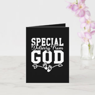 Schattige speciale bezorging God voeg tekst toe Ni Kaart