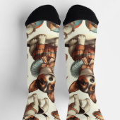 Schattige  Speelgoed Fox Terrier Naadloos Sokken (Top)