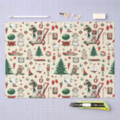 Schattige  speelgoed kerstboom paard tissuepapier (Craft)