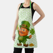 Schattige/speelse kabouter St. Patrick's Day Schort (Insitu)