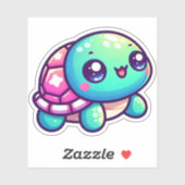 Schattige speelse kleurrijke Shell Turtle Sticker (Vel)